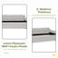 Lit de jour simple rembourré avec couchette escamotable simple et conception de chargement USB