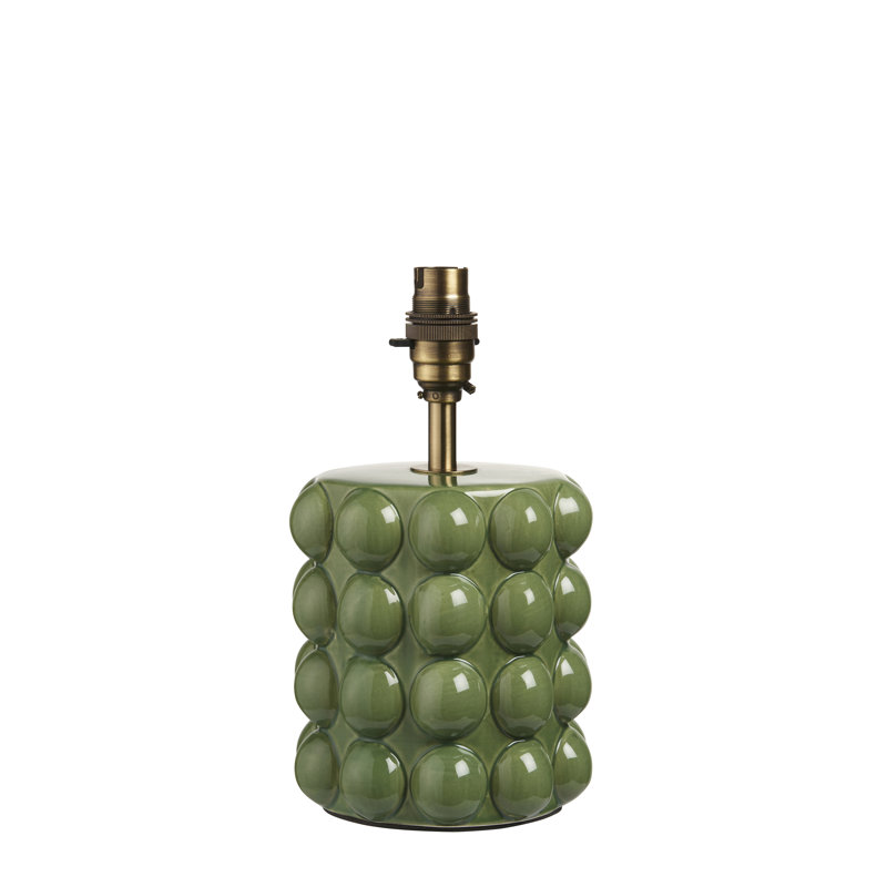 Bobble Table light Base finished in Olive