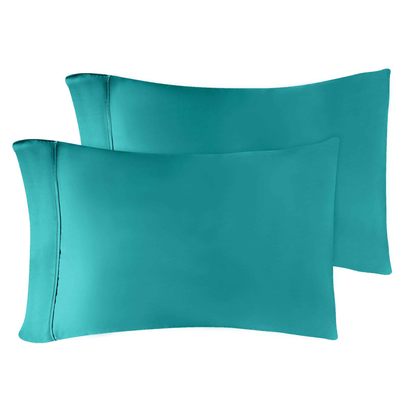Luxor Treasures 400 Thread Count Egyptian Cotton Blend Pillowcase, King, Teal