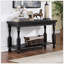 Mobilier de salon de style rustique noir antique 1pc