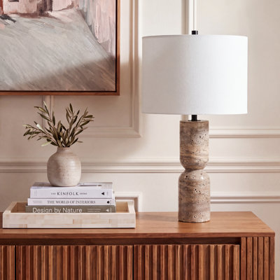 Lampe de table en pierre Jamia