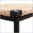 Water Hyacinth Woven Barstool - Black Metal Frame with Natural Woven Seat