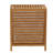 Bamboo Laundry Hamper with Removable Cotton Bag Foldable Slatted Frame