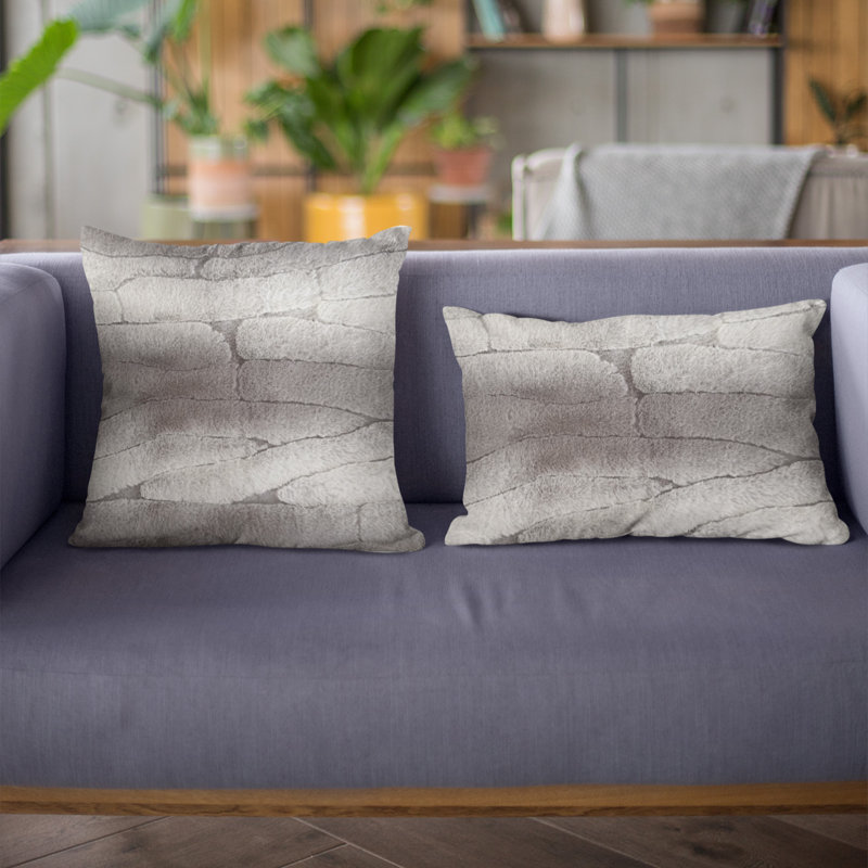 Housse et insert de coussin carré en polyester Furever, 26 po x 26 po