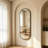 Oval Full Length Wall Mirror-373778425