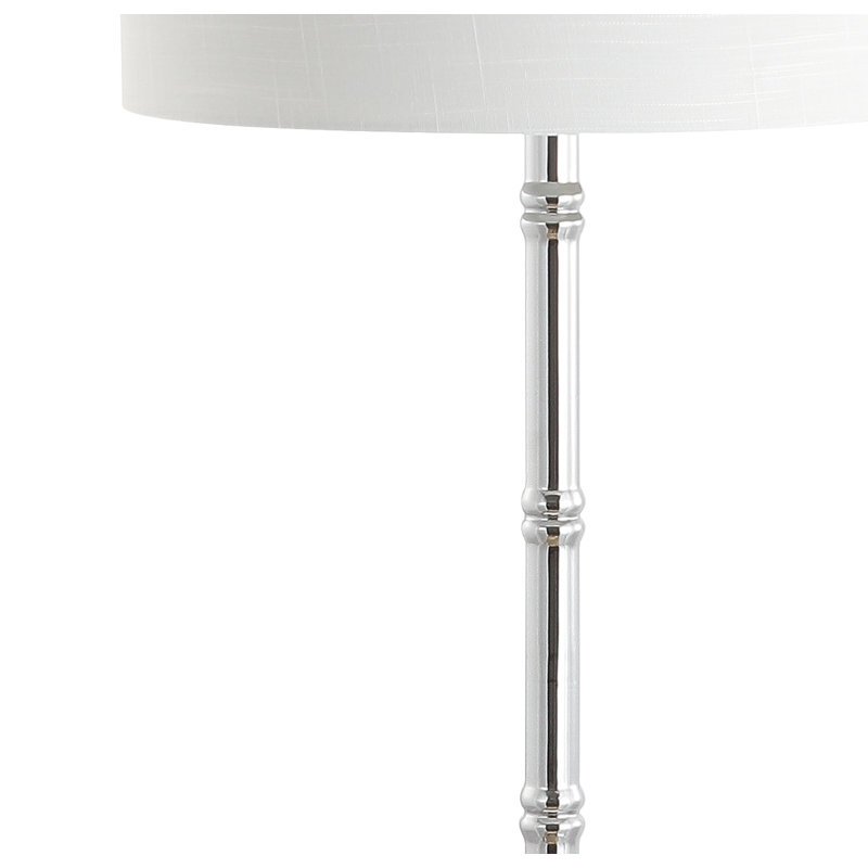 Imler 62'' Tray Table Floor Lamp, Chrome