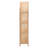 Bali & Pari Natania Natural Rattan 4-Tier Display Shelf - Handwoven Arched Bookcase With Webbed Side Panels, Boho Coastal Design For Living Room, Entryway, Or Bedroom