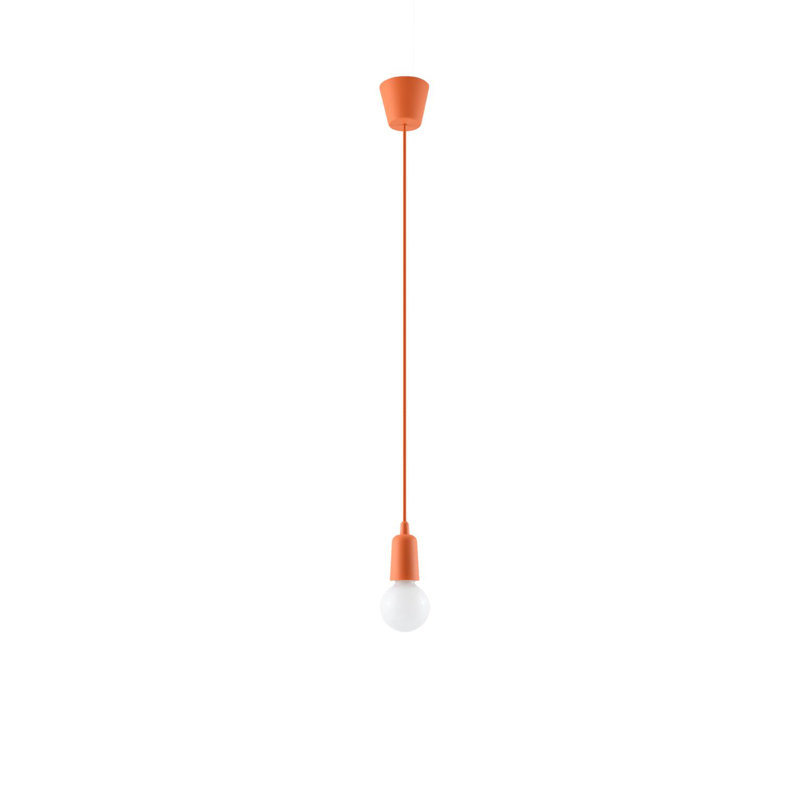Anhua 1 - Light Bulb Pendant, Orange