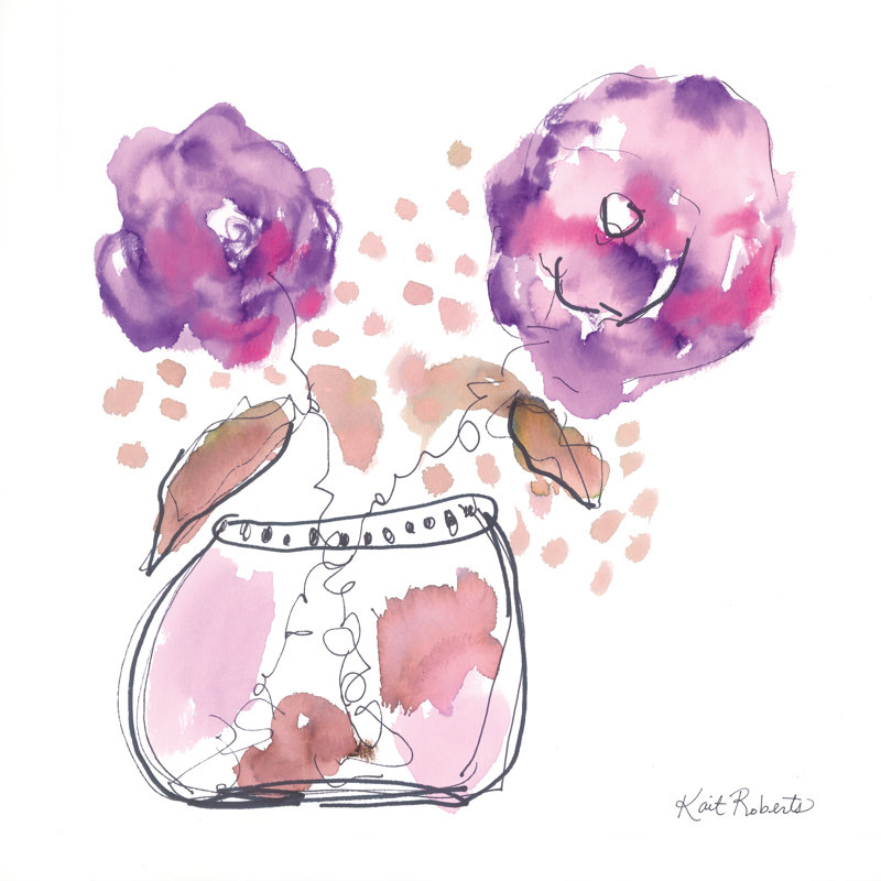 «Kisses On Canvas» par Kait Roberts, reproduction, H 36 po x l 36 po