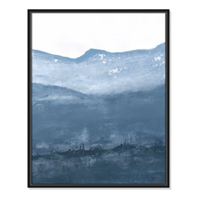 Into the Blue Horizon 1 by Filippo Ioco - Floater Frame Print on Canvas