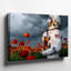 Toile «Un astronaute dans une élégante combinaison spatiale blanche décorée d'un art mural»-499447982