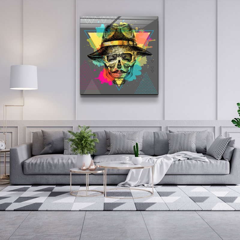 Superbe peinture décorative en verre trempé de 19,7 po x 19,7 po | 100% verre trempé, épaisseur: 0,16 pouce | Impression UV pour des couleurs éclatantes | Parfait pour la décoration intérieure, le salon ou le bureau