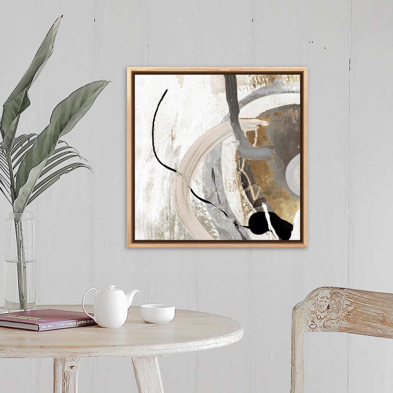 Tangled II, reproduction d'art sur toile, Toile avec cadre flottant, H 21,25 po x l 21,25 po, Naturel