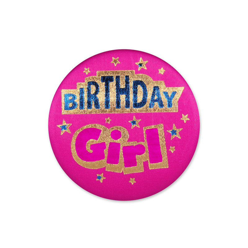 Bouton d'anniversaire en satin