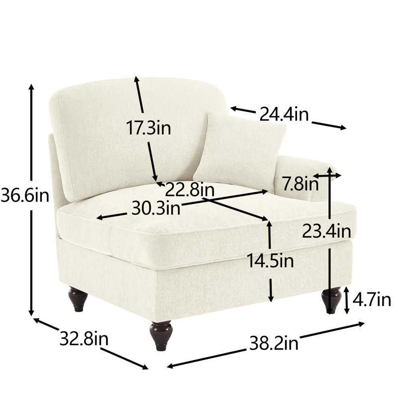 Chenille beige et blanche, segmenté confortable, dossiers courbés exquis, différentes configurations, plusieurs configurations, pièces