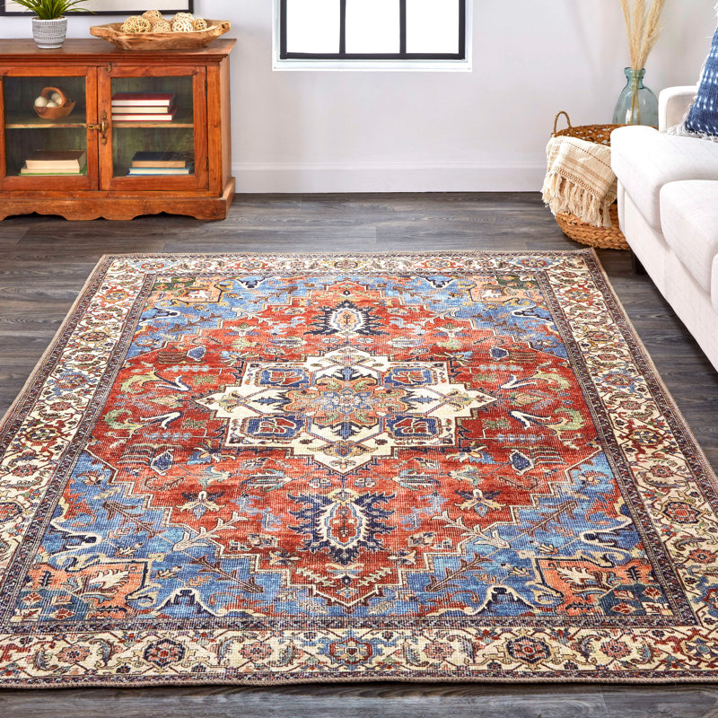 Landwehr Performance Oriental Indoor Rug, Rectangle 5'3" x 7'6"