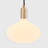 Oval Pendant Light In Brass