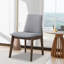 Ensemble de 2 chaises d'appoint au fini noyer