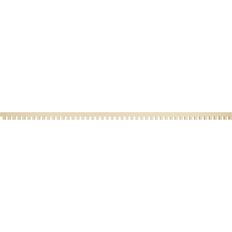 Elizabeth Signature Urethane Dentil Block Trim, Primed Tan, 3" H x 94" W x 1" D