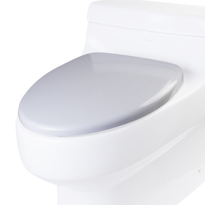 Siège de toilette allongé de remplacement à fermeture douce