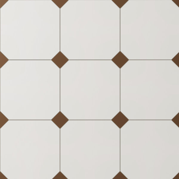Vaudeville Octagon Nacar W/Taco 7-7/8 In. X 7-7/8 In. Porcelain Floor And Wall Tile