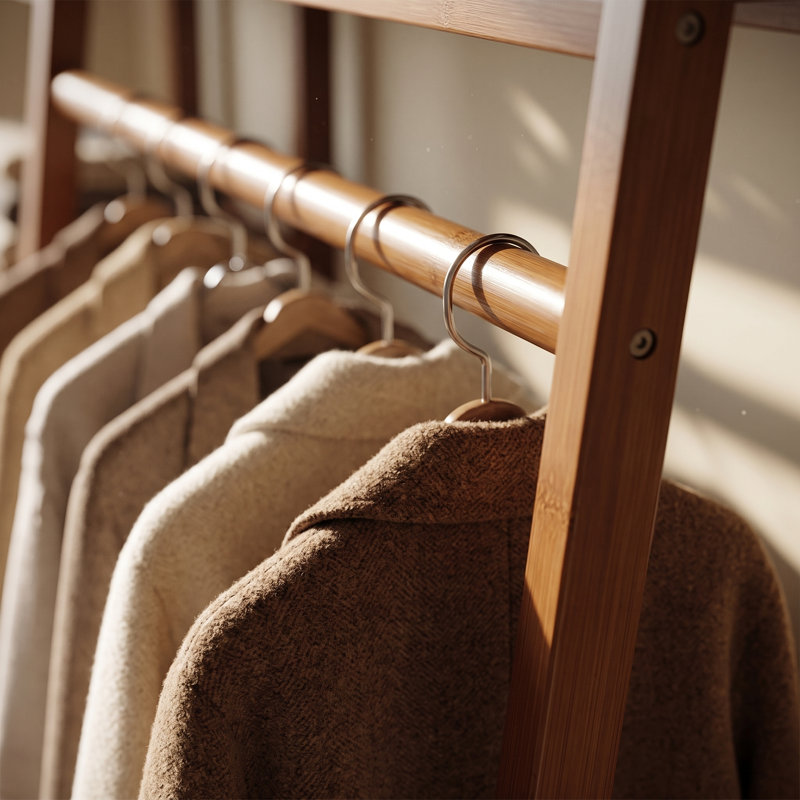 Floor-Standing Coat Rack, Bedroom Coat Rack, Storage Rack, Simple Wardrobe