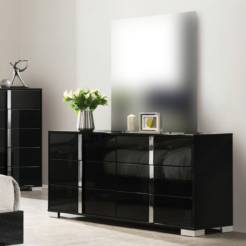 Commode Sinistra, piano noir, Noir piano