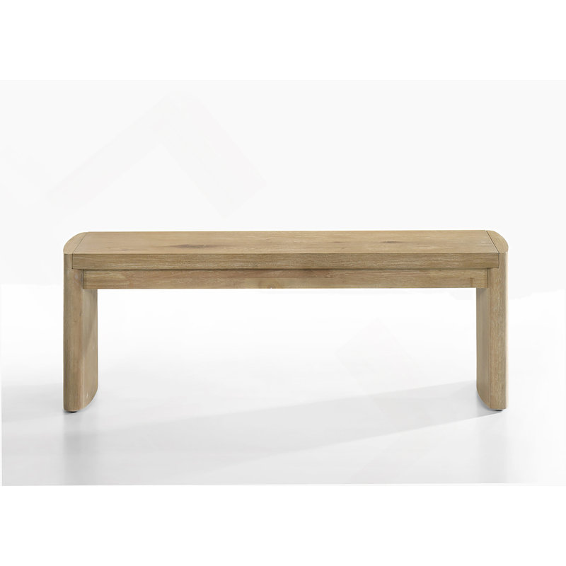Wooden Oak Finish 50.5"W Dining Bench