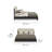 Waterfall Upholstered Platform Bed-96196655