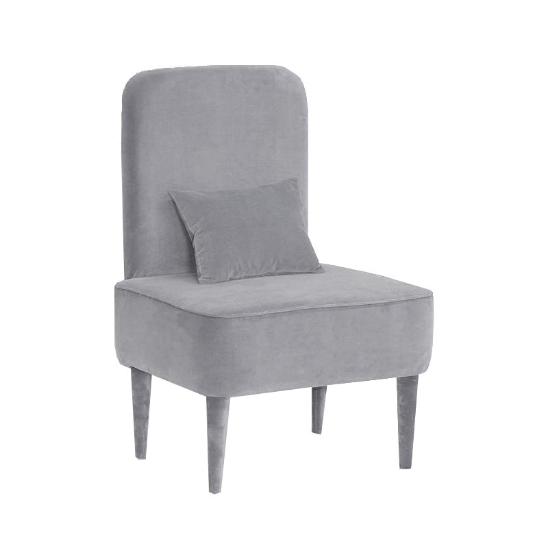 Pastel Upholstered Accent Chair, Grey