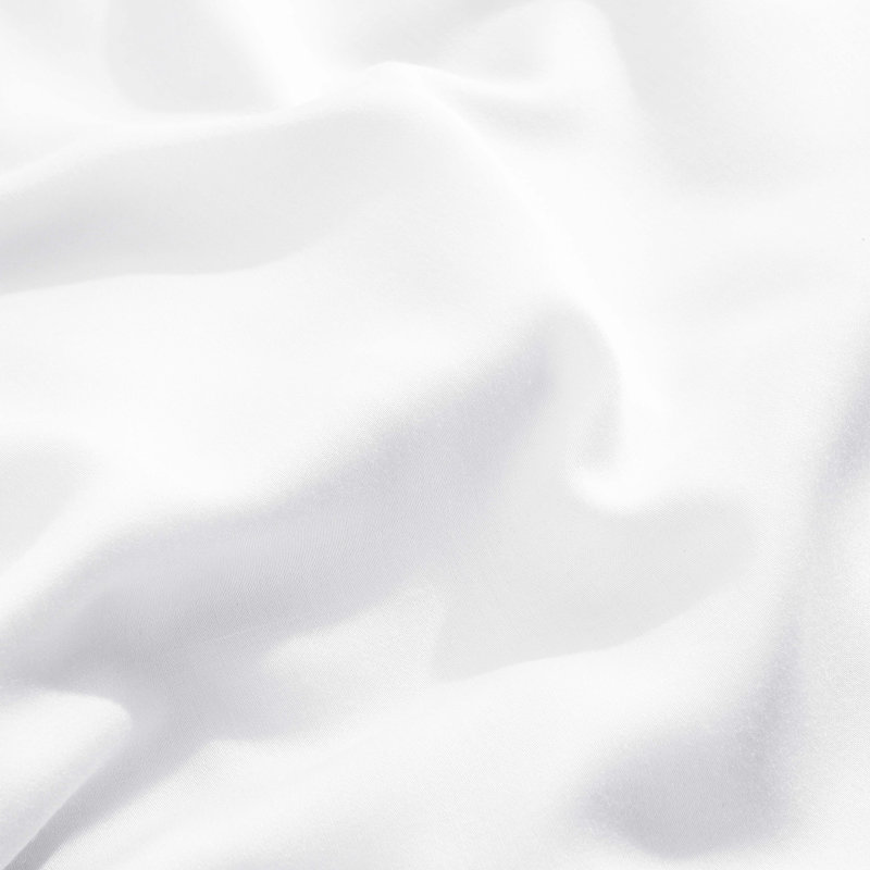 Superior 300 Thread Count 100% Rayon From Bamboo Solid Deep Pocket Bed Sheet Set, White, Split King 5pc Set