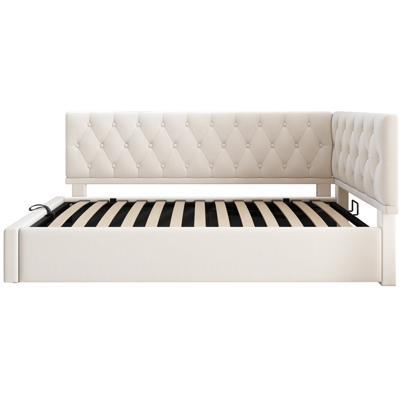 Upholstered Daybed, Beige