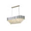 Lustre 14 lumières en acier inoxydable chromé avec détails en cristal transparent-797861812