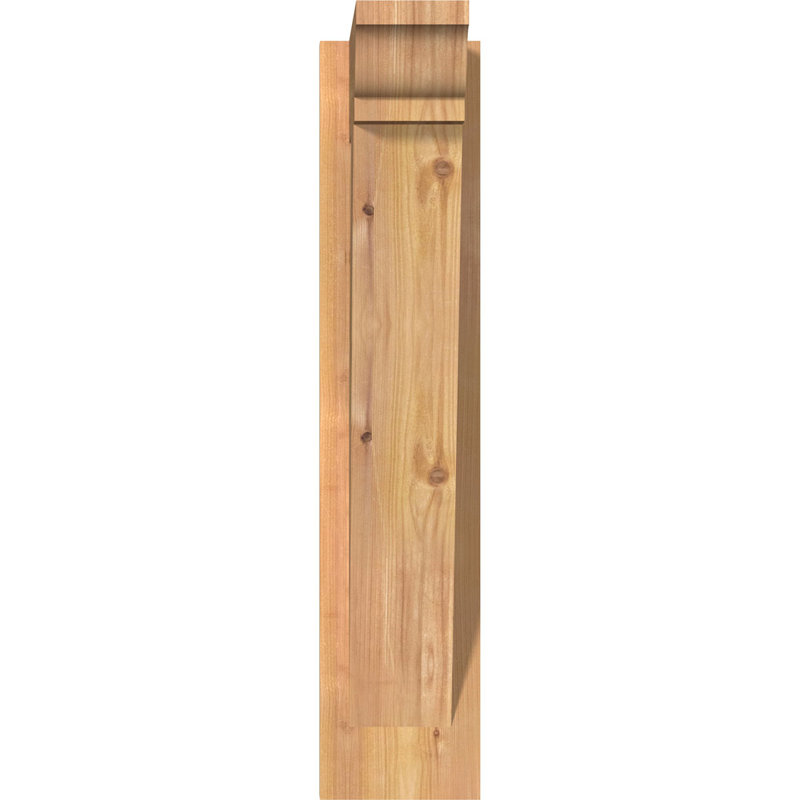 Persienne traditionnelle en bois rustique, Sapin Douglas de 5 1/2 po (lisse), P 14 po x H 26 po