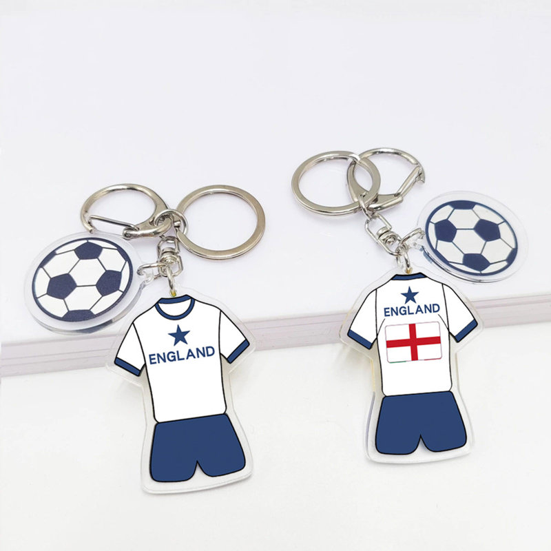 Porte-clés de football en acrylique Kondieu