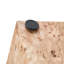 Ensemble de table carrée modulaire en bois aggloméré naturel avec esthétique Wabi-Sabi, polyvalente comme table basse, table d'appoint ou table de chevet avec trois tailles interchangeables.