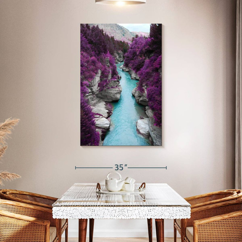 Alvord Purple Forest River, 48" H x 32" W