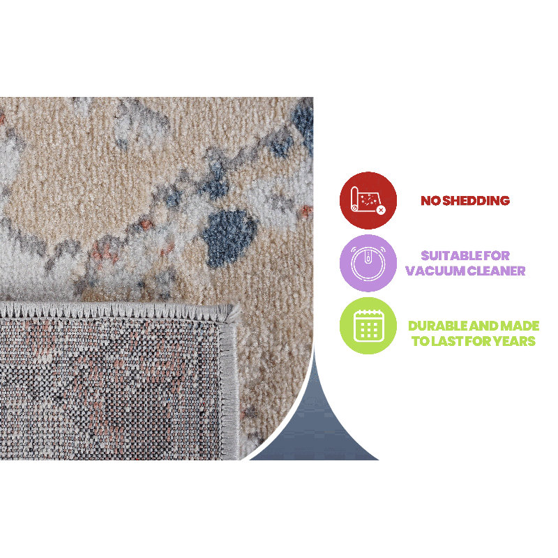 Tapis tissé à la machine Naar Marfi, Rectangle 2 pi x 3 pi