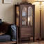 Vitrines en bois massif noisette + verre