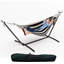 Hamac double pour 2 personnes avec support en acier, lit en coton 450 lb-1422340189