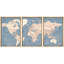 Carte du monde «Blue Global Antique Atlas-87392623-87392625-119395347