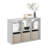 Furinno Cubicle Open Back Decorative Cube Storage Organizer, 4-Cube, Light Grey-1242548528-1236626856