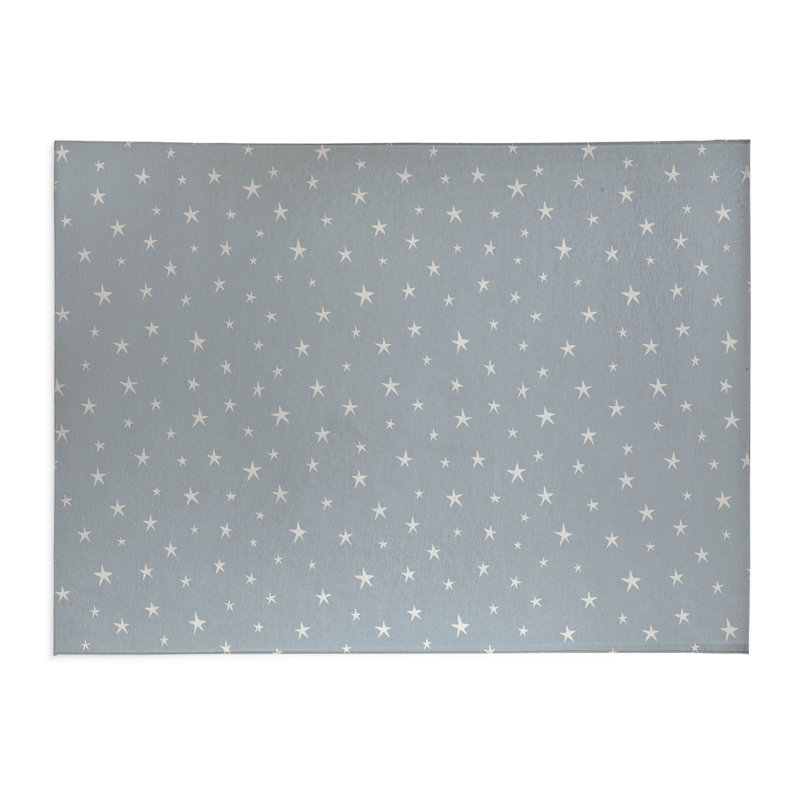 Tapis de bureau Starry Night, L 5 pi x L 3 pi, Bleu ardoise