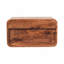 Table de chevet flottante en bois et miel caramel, 2 tiroirs, brun-308058846