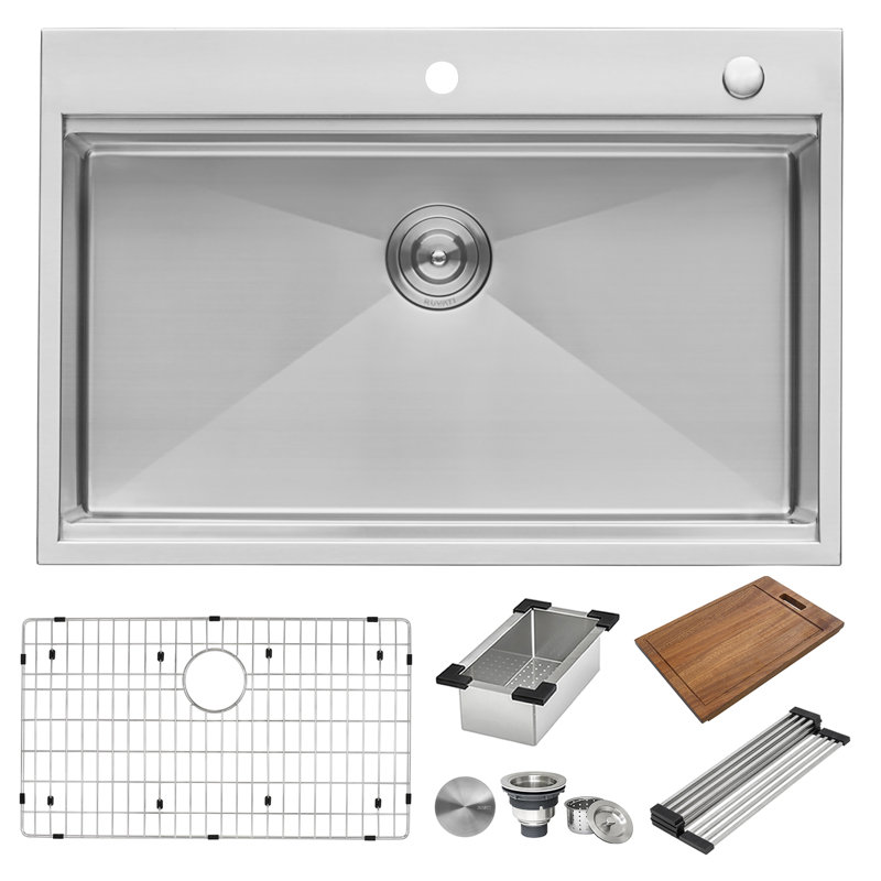 Siena 30" L x 22" W Drop-In Kitchen Sink