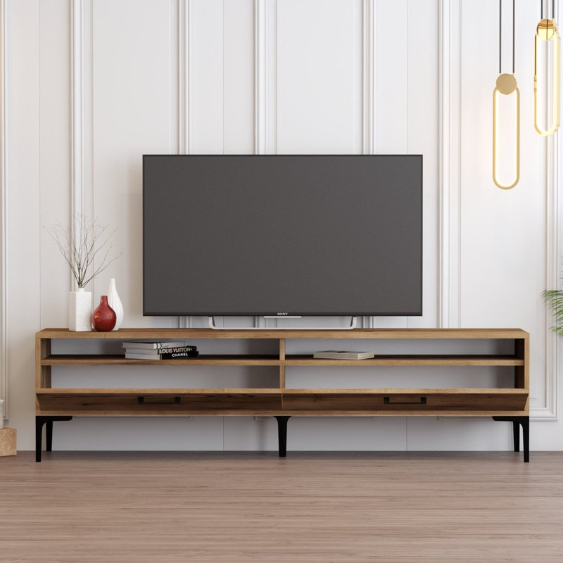 Keikei Unfinished TV Stand, Brown