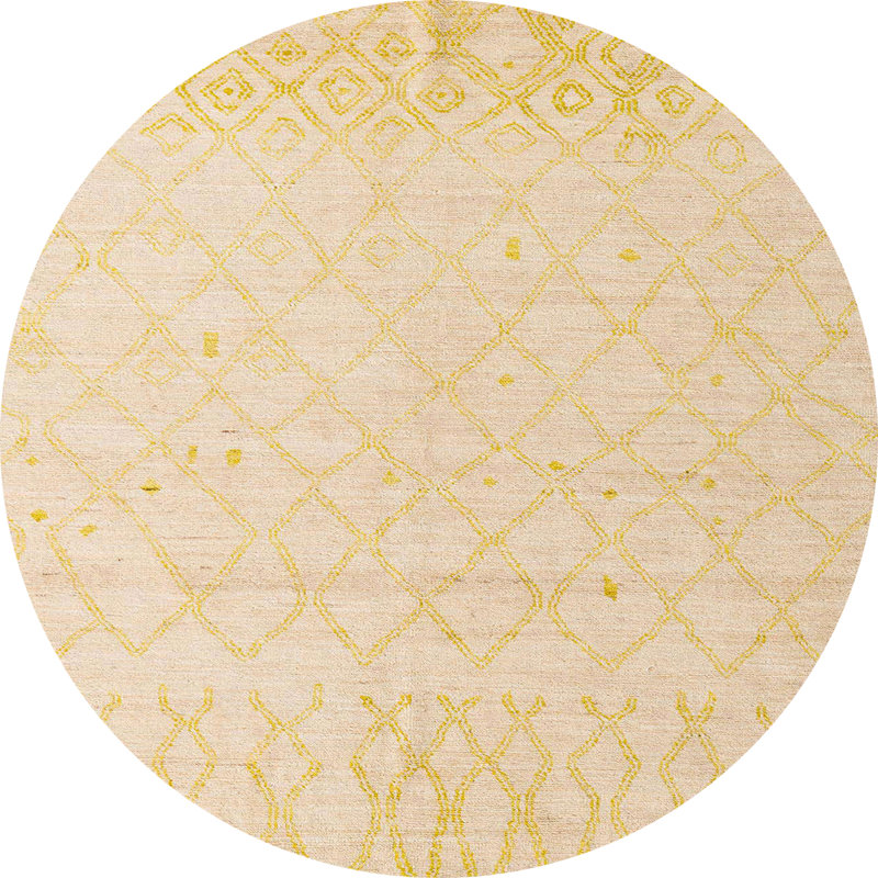 Tapis abstrait moderne 5072, Rond 5 pi