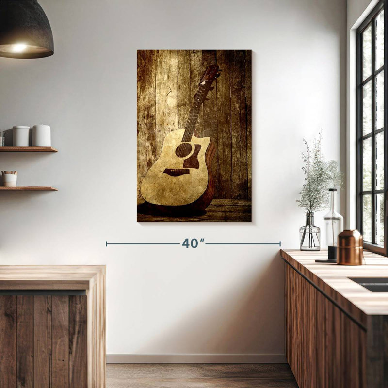 Guitare acoustique Abarca Country, H 39 po x l 26 po