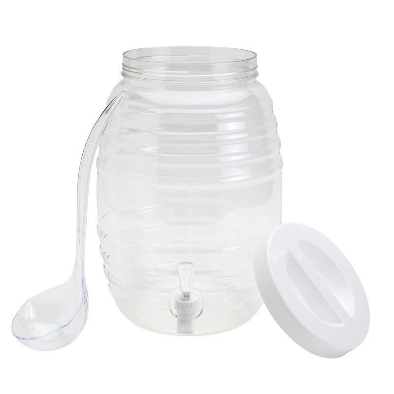 INFUSE 10.5L Plastic Jaron Drink Dispenser with Ladle