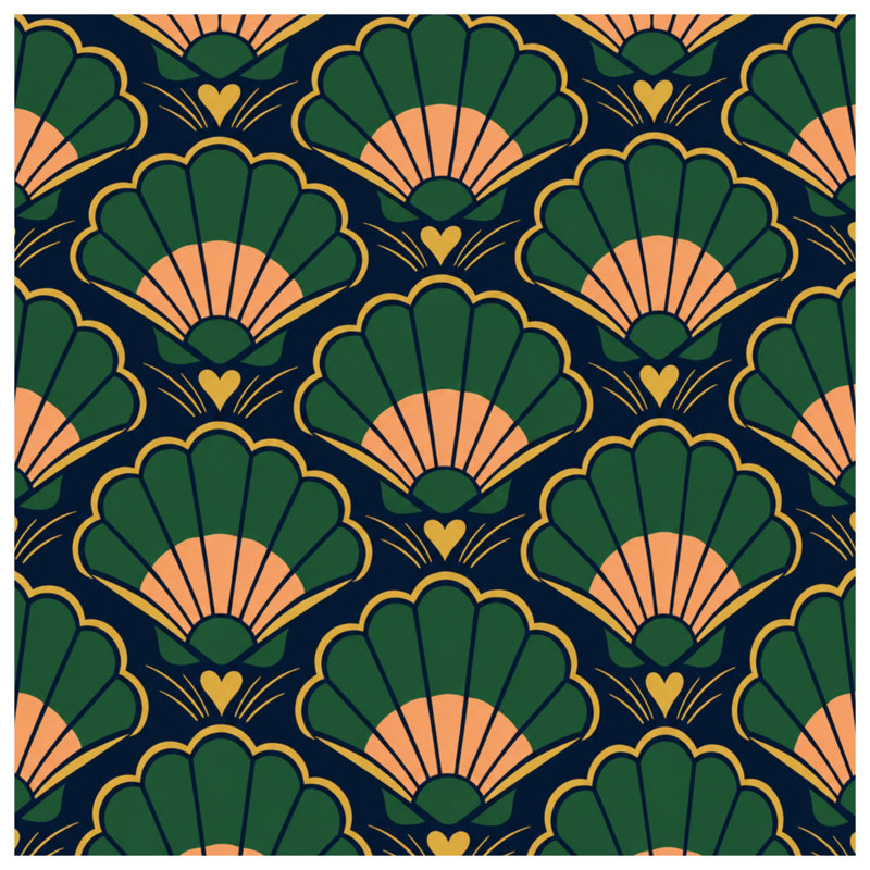 Coussins Art Deco, 14 x 14 inches